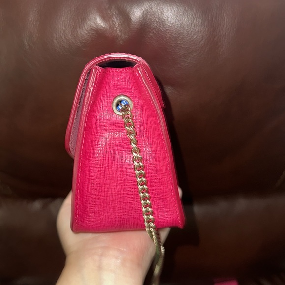 🔥🔥🔥Furla Pink Leather Julia Crossbody Bag - Picture 3 of 12